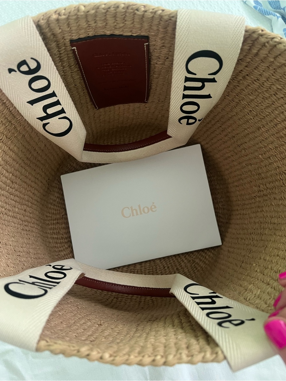Chloe Woody Large Mifuko Basket Bag in Fair Trade Paper - Picture 5 of 15